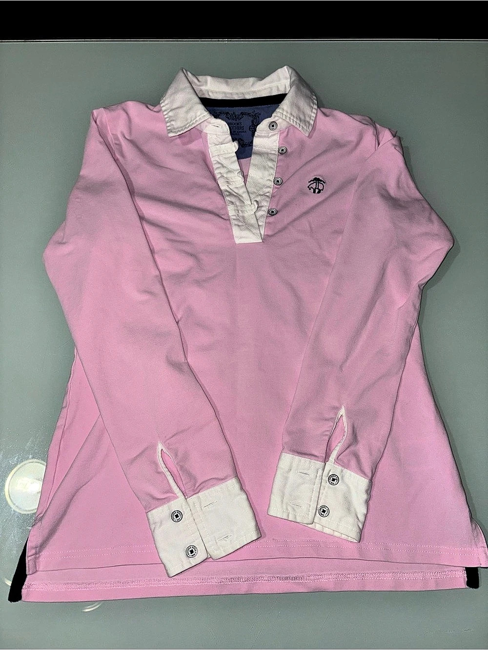 Brooks Brothers Pink Rugby Polo Shirt